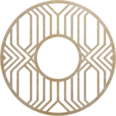 Ekena Millwork Empire Wood Fretwork Pierced Ceiling Medallion, Birch, 26"OD x 9 1/2"ID x 3/8"T CMWP26X26X0375EPBI